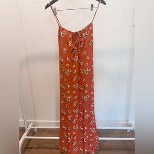 Mango floral midi dress